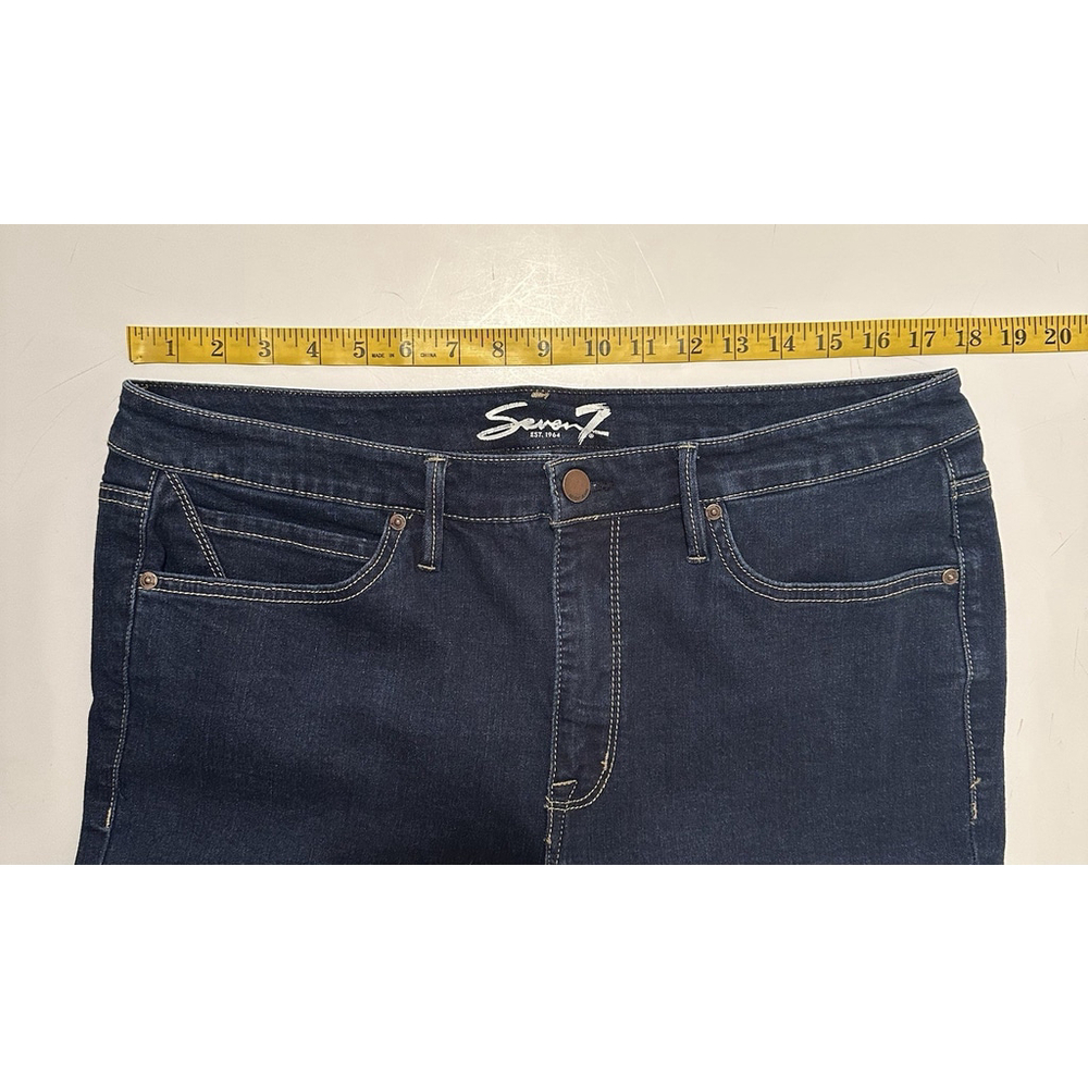 Seven7 Skinny Jeans Womens 16 Blue Denim City Western Cowgirl Cotton & Spandex - Picture 9 of 16